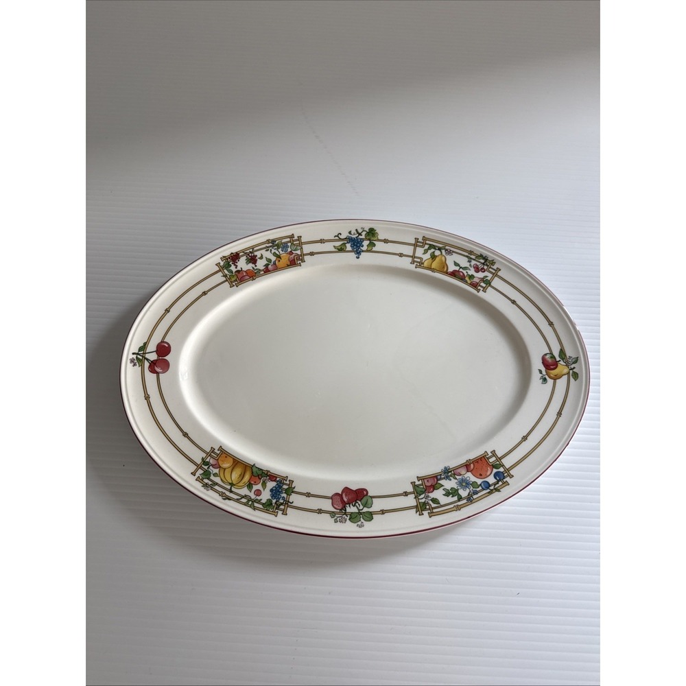 Villeroy & Boch Mon Jardin‎ Oval Serving Tray/Platter 14"x10"